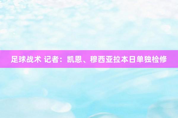 足球战术 记者：凯恩、穆西亚拉本日单独检修