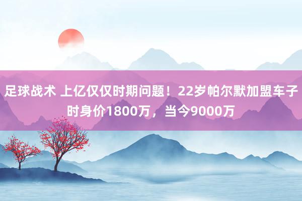 足球战术 上亿仅仅时期问题！22岁帕尔默加盟车子时身价1800万，当今9000万