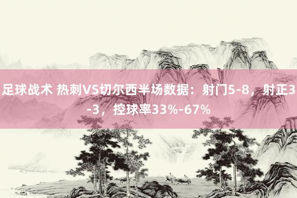 足球战术 热刺VS切尔西半场数据：射门5-8，射正3-3，控球率33%-67%