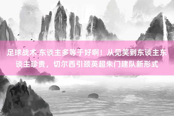 足球战术 东谈主多等于好啊！从见笑到东谈主东谈主珍贵，切尔西引颈英超朱门建队新形式