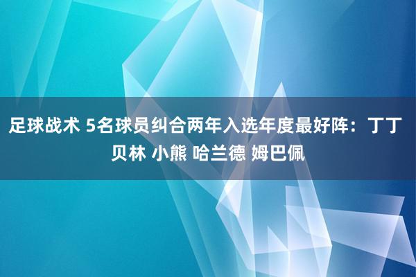 足球战术 5名球员纠合两年入选年度最好阵：丁丁 贝林 小熊 哈兰德 姆巴佩